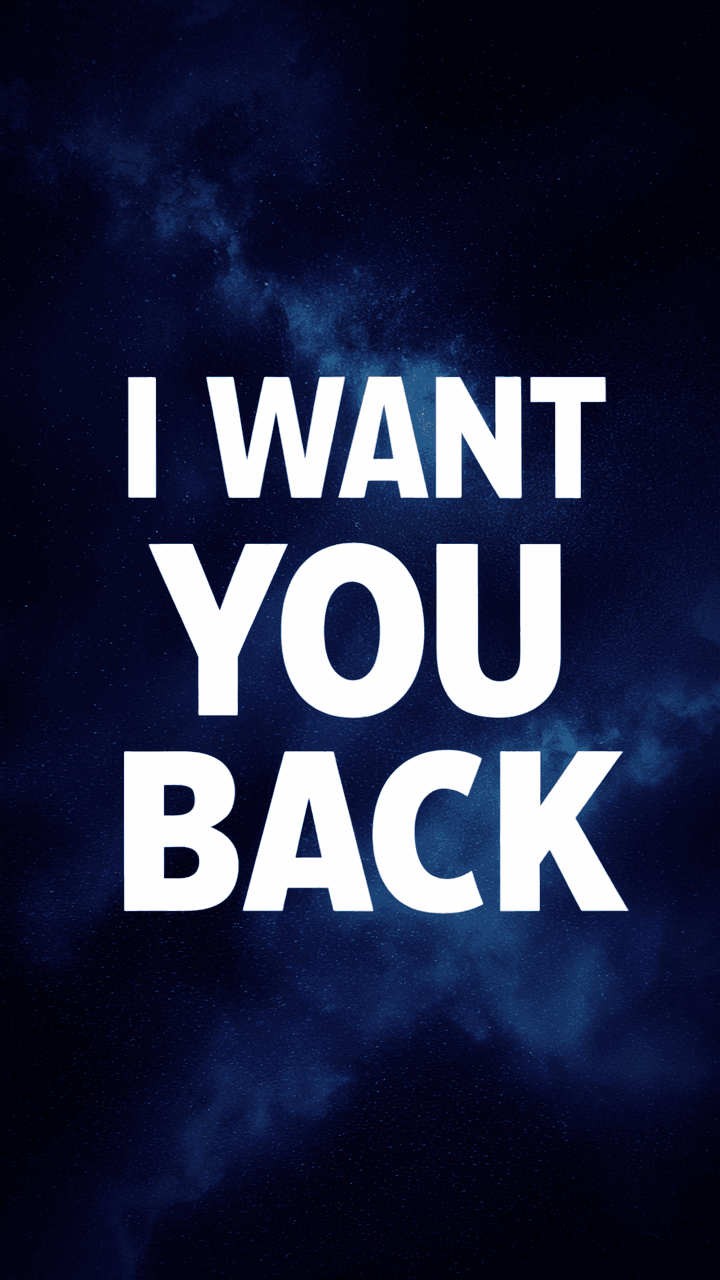 I Want You Back